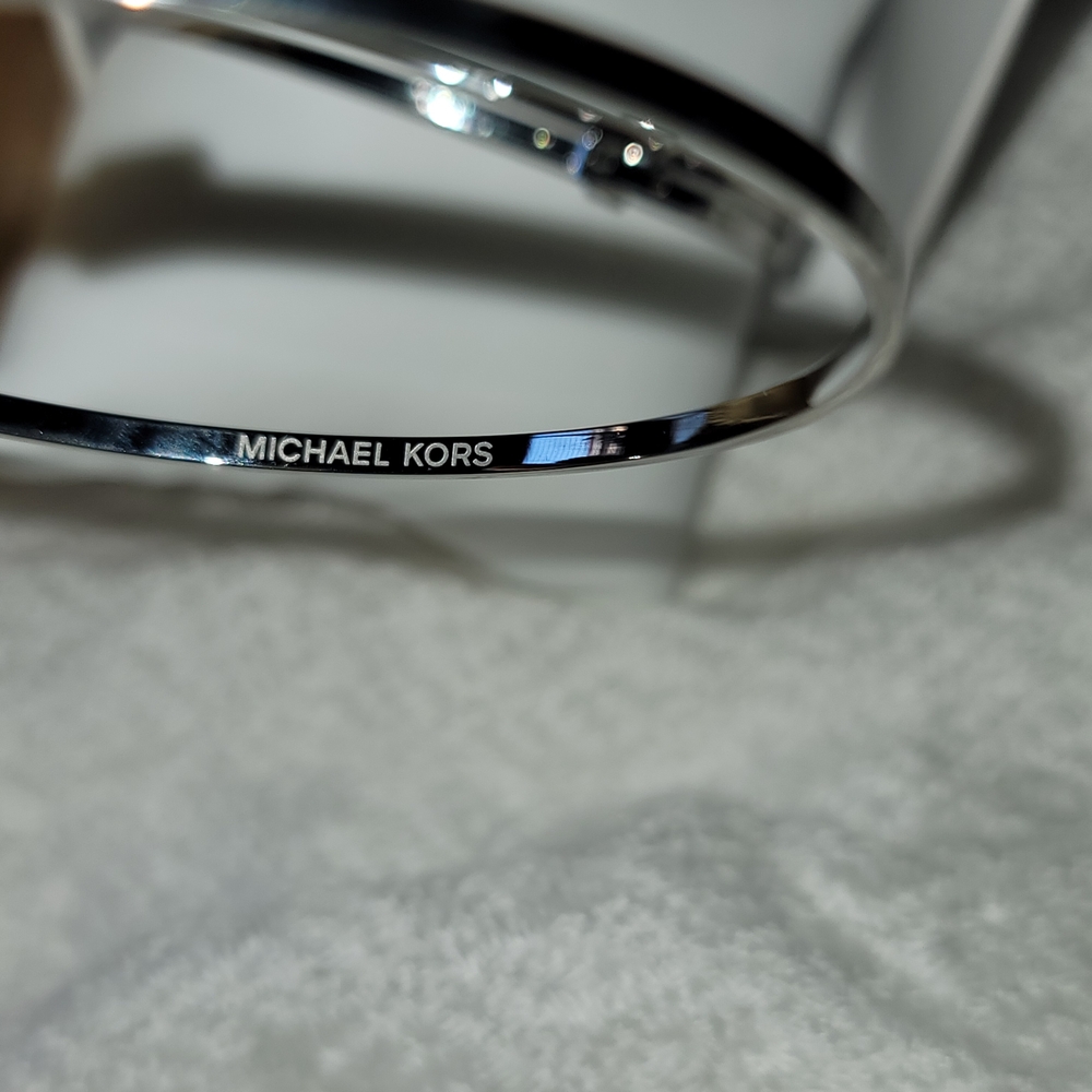 Michael Kors Women's Silver Bracelet Trio - Picture 2 of 2
